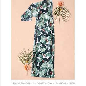 Rachel Zoe Collection Palm Print Duster